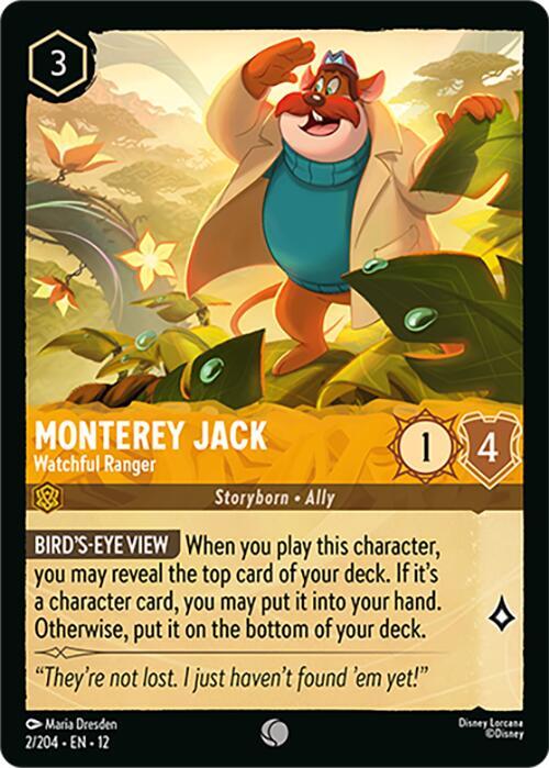 Monterey Jack - Watchful Ranger 2/204 Common Wilds Unknown NM