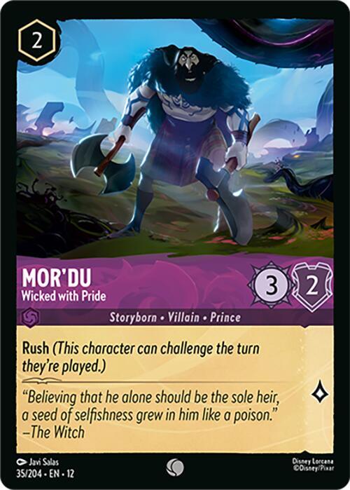 Mor'du - Wicked with Pride 35/204 Common Wilds Unknown NM