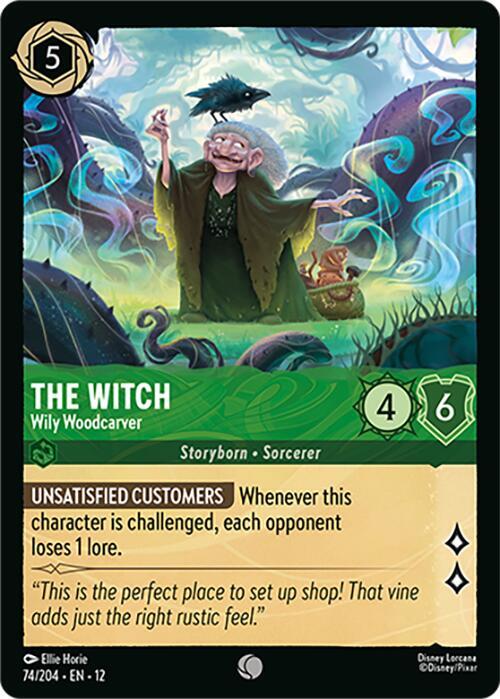 The Witch - Wily Woodcarver 74/204 Common Wilds Unknown NM