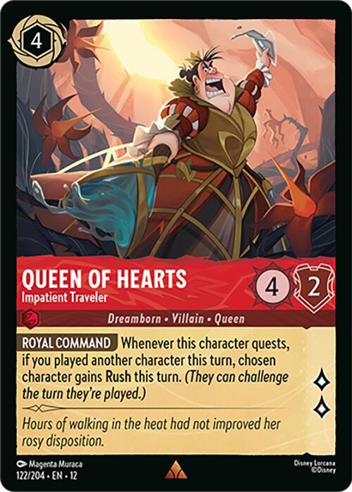 Queen of Hearts - Impatient Traveler 122/204 Rare Wilds Unknown NM