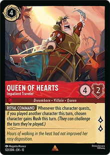 Queen of Hearts - Impatient Traveler 122/204 Rare
