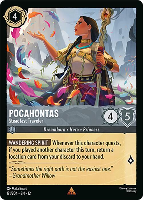 Pocahontas - Steadfast Traveler 171/204 Rare Wilds Unknown NM