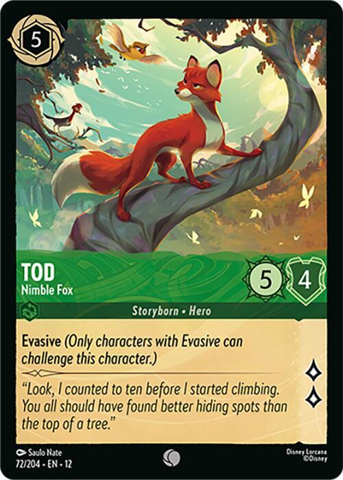 Tod - Nimble Fox 72/204 Common Wilds Unknown NM