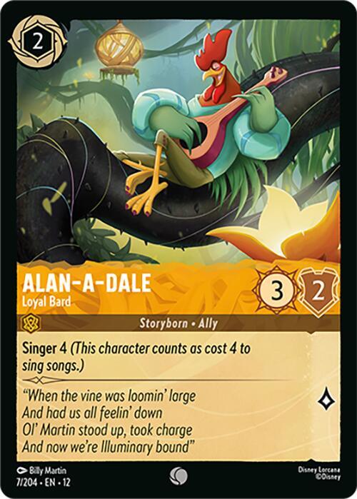 Alan-a-Dale - Loyal Bard 7/204 Common Wilds Unknown
