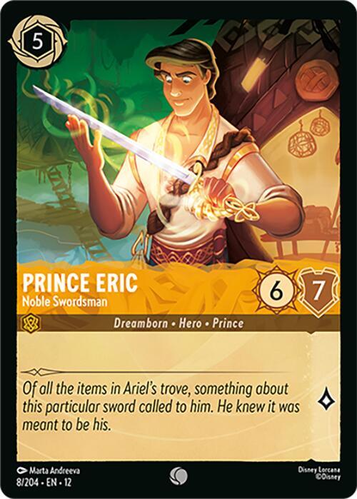 Prince Eric - Noble Swordsman 8/204 Common Wilds Unknown NM