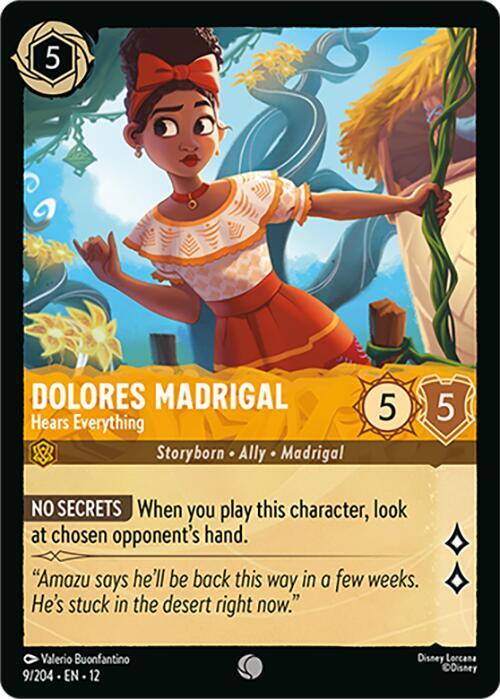Dolores Madrigal - Hears Everything 9/204 Common Wilds Unknown