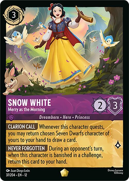 Snow White - Merry as the Morning 37/204 Legendary Wilds Unknown NM