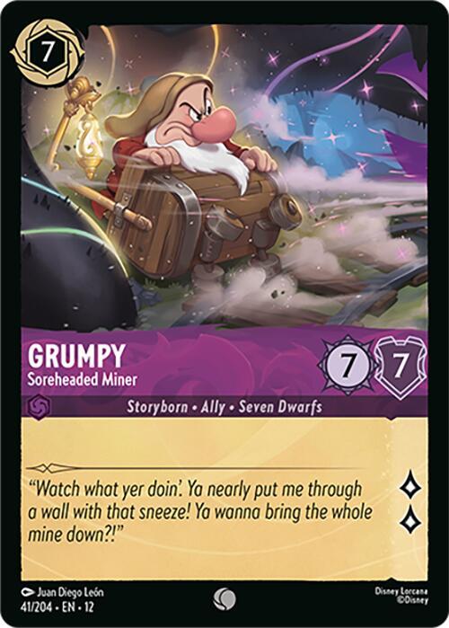 Grumpy - Soreheaded Miner 41/204 Common Wilds Unknown NM