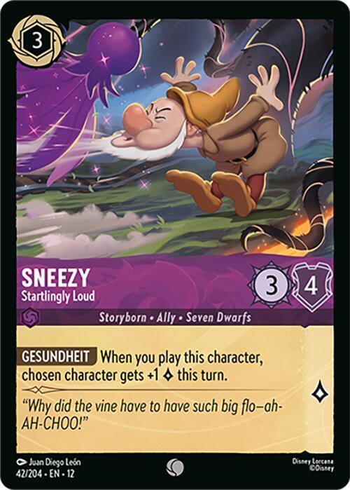 Sneezy - Startlingly Loud 42/204 Common Wilds Unknown NM