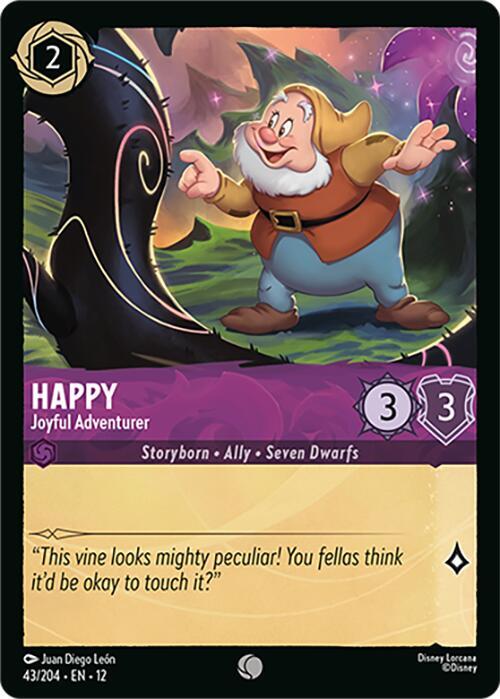 Happy - Joyful Adventurer 43/204 Common Wilds Unknown NM
