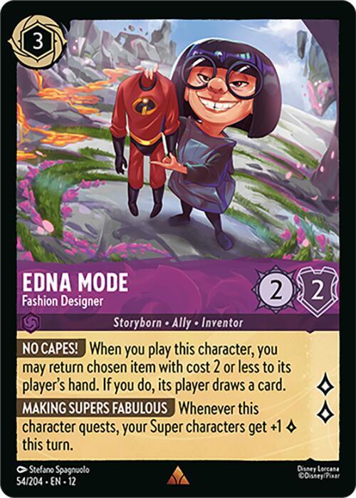 Edna Mode - Fashion Designer 54/204 Rare Wilds Unknown