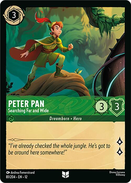 Peter Pan - Searching Far and Wide 81/204 Uncommon Wilds Unknown NM