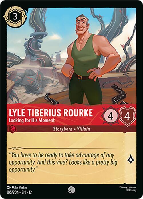 Lyle Tiberius Rourke - Looking for His Moment 105/204 Common Wilds Unknown NM