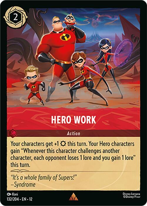 Hero Work 132/204 Rare Wilds Unknown NM
