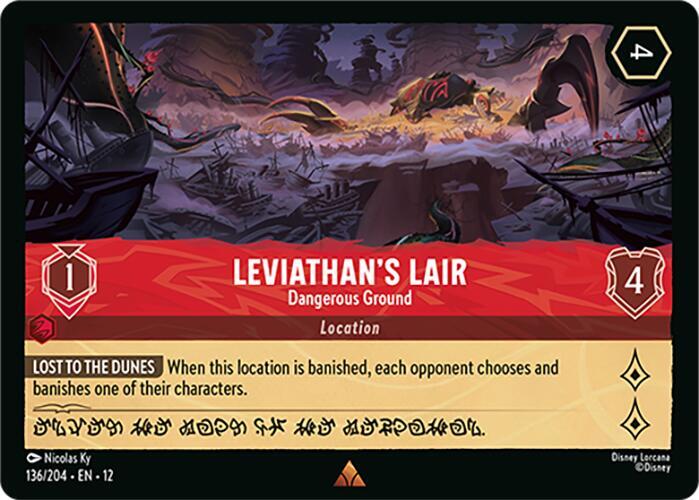 Leviathan's Lair - Dangerous Ground 136/204 Rare Wilds Unknown NM