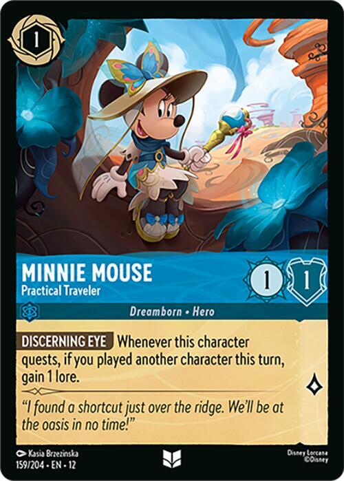 Minnie Mouse - Practical Traveler 159/204 Uncommon Wilds Unknown NM
