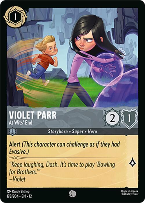 Violet Parr - At Wits' End 178/204 Common Wilds Unknown NM