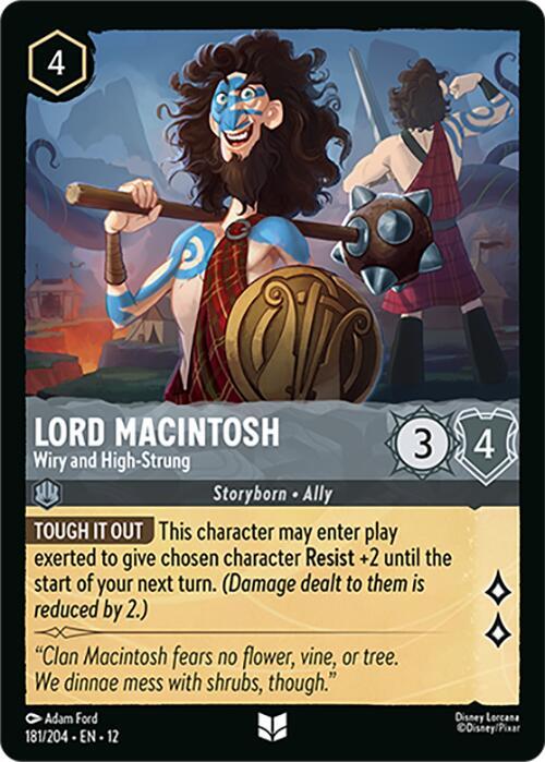 Lord Macintosh - Wiry and High-Strung 181/204 Uncommon Wilds Unknown NM
