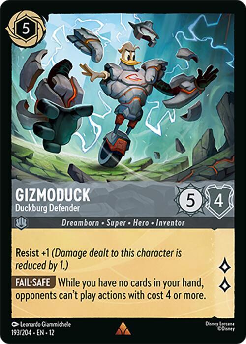 Gizmoduck - Duckburg Defender 193/204 Rare Wilds Unknown