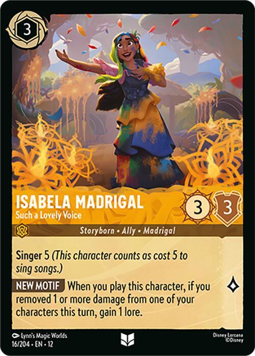 Isabela Madrigal - Such a Lovely Voice 16/204 Uncommon Wilds Unknown NM