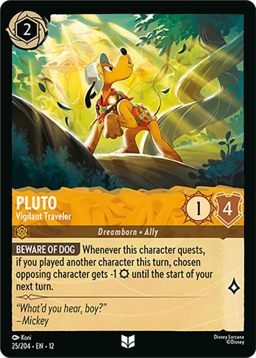 Pluto - Vigilant Traveler 25/204 Uncommon Wilds Unknown NM