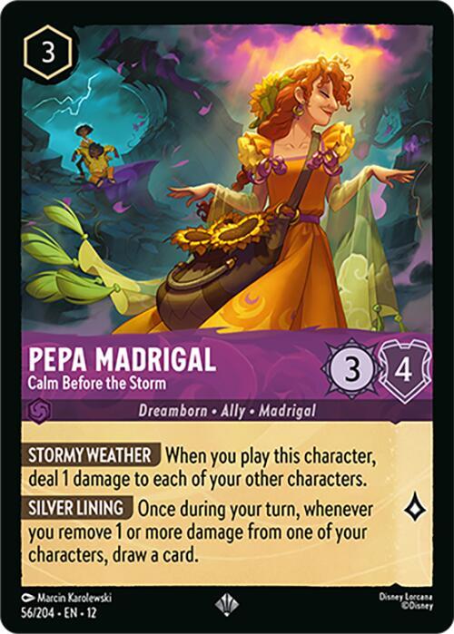 Pepa Madrigal - Calm Before the Storm 56/204 Super Rare Wilds Unknown NM