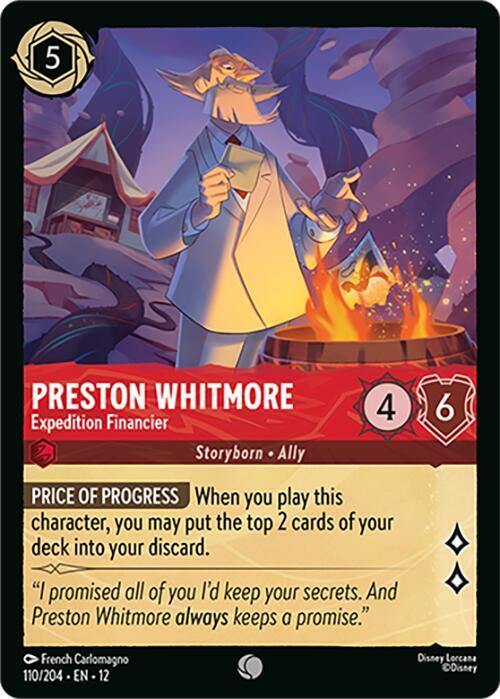 Preston Whitmore - Expedition Financier 110/204 Common Wilds Unknown NM