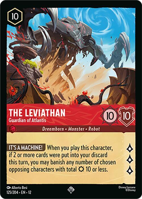The Leviathan - Guardian of Atlantis 125/204 Super Rare Wilds Unknown NM