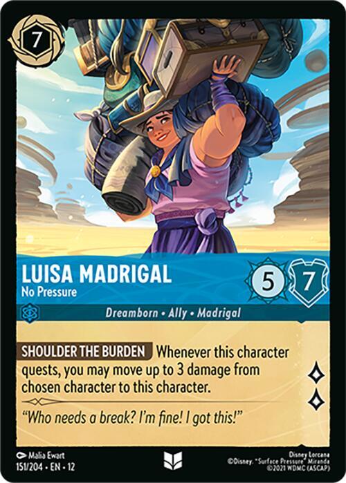 Luisa Madrigal - No Pressure 151/204 Uncommon Wilds Unknown NM