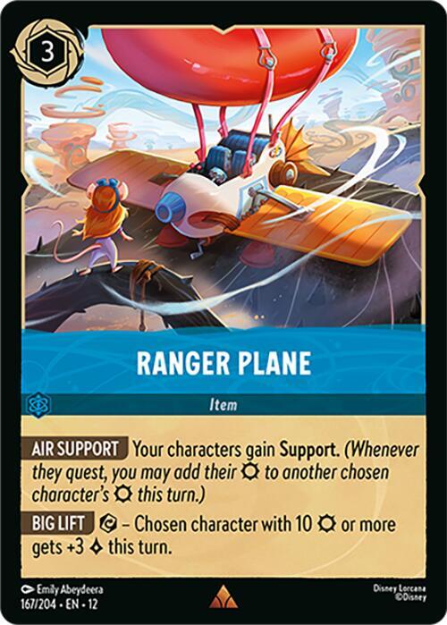 Ranger Plane 167/204 Rare Wilds Unknown NM