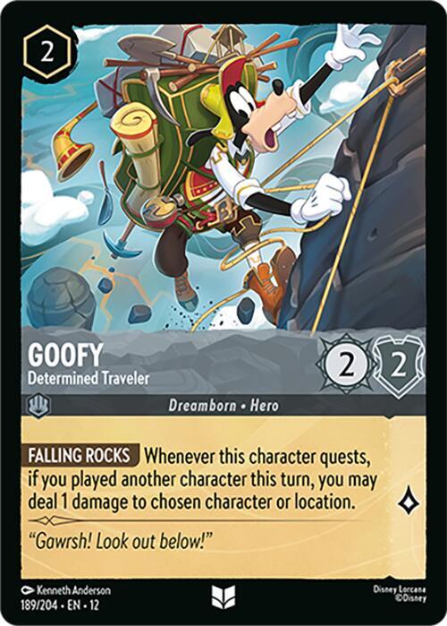 Goofy - Determined Traveler 189/204 Uncommon Wilds Unknown NM