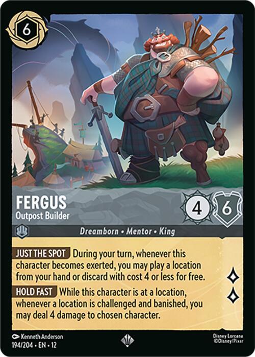 Fergus - Outpost Builder 194/204 Super Rare Wilds Unknown