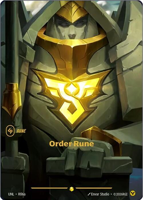 Order Rune (R06a) UNL R06a Showcase