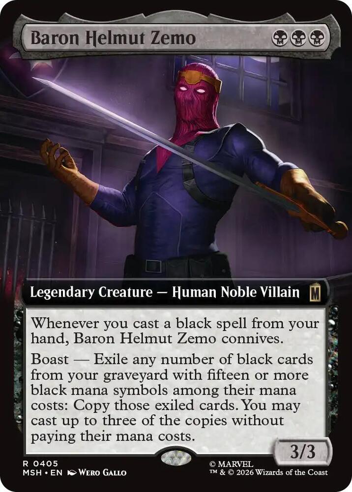 Baron Helmut Zemo Extended Art MSH 405 R