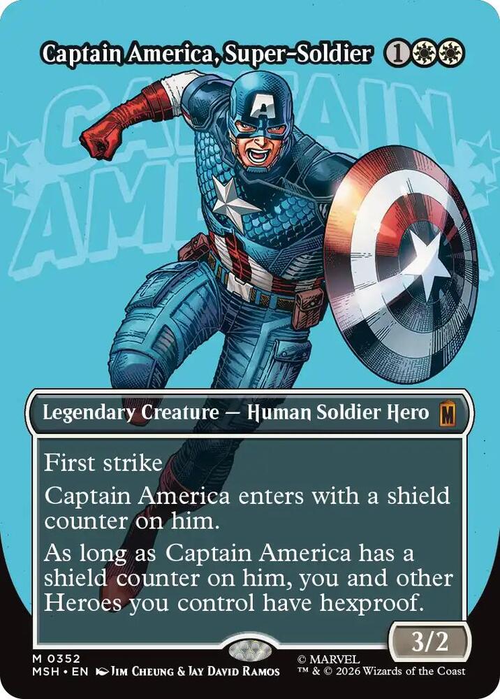 Captain America Super Soldier Borderless 0352 MSH 352 M