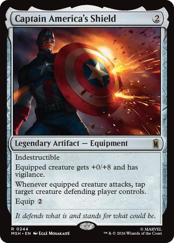Captain Americas Shield MSH 244 R