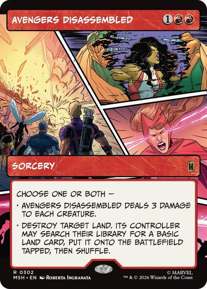 Avengers Disassembled Borderless MSH 302 R