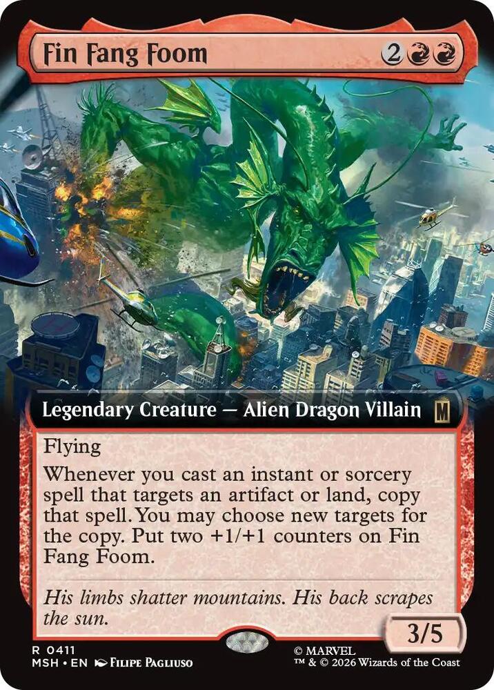 Fin Fang Foom Extended Art MSH 411 R