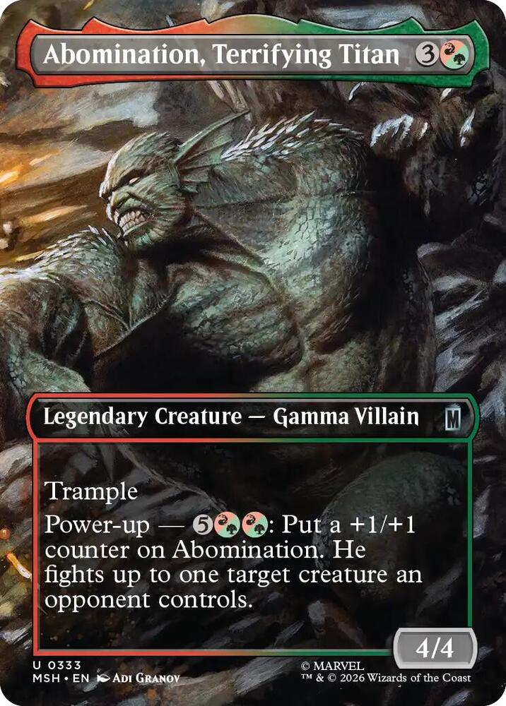 Abomination Terrifying Titan Borderless MSH 333 U