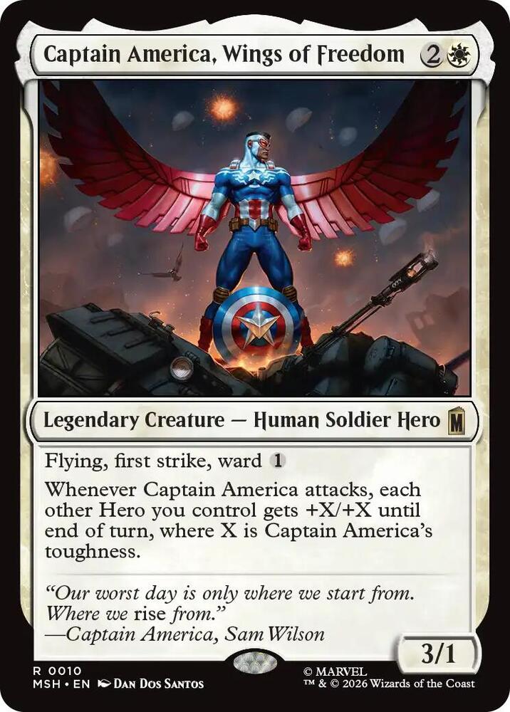 Captain America Wings of Freedom MSH 10 R