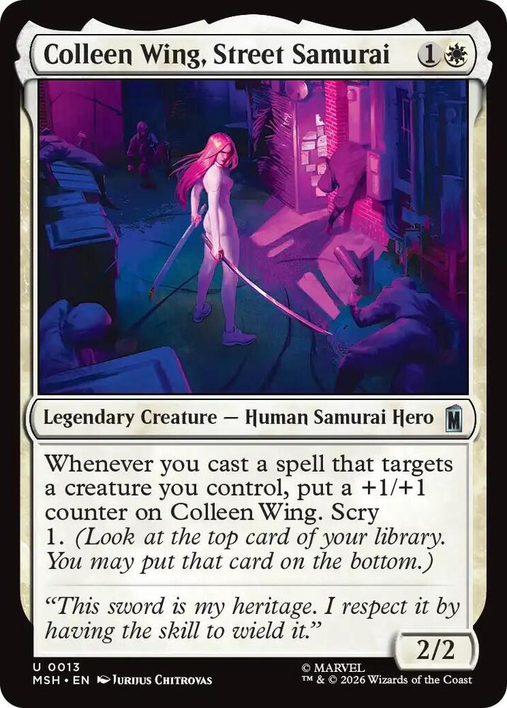 Colleen Wing Street Samurai MSH 13 U