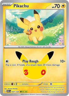 Pikachu 30C 047/128 Pikachu Rare Holo