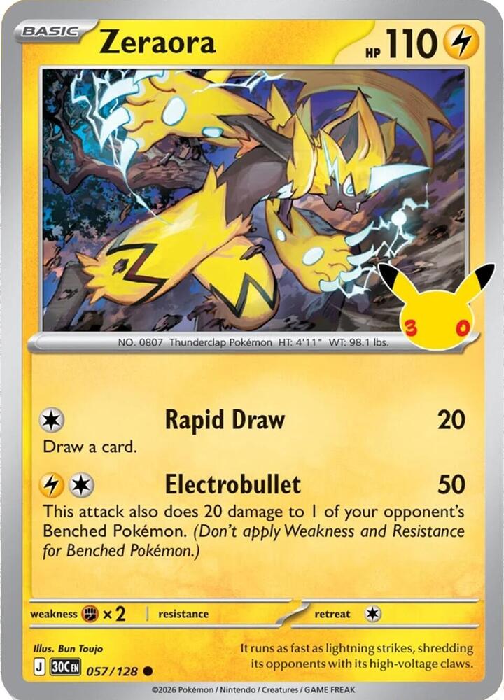 Zeraora 30C 057/128 Common