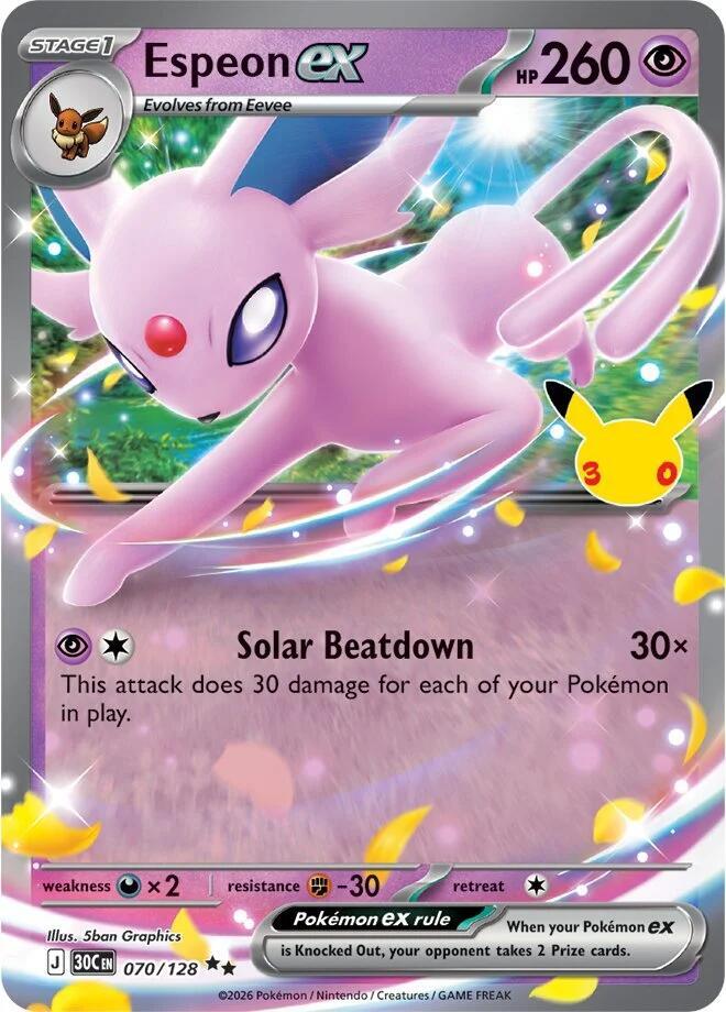 Espeon ex 30C 070/128 Double Rare