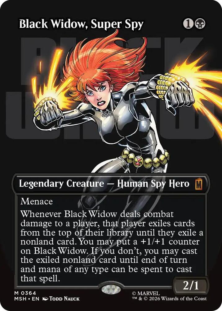 Black Widow Super Spy Borderless 0364 MSH 364 M