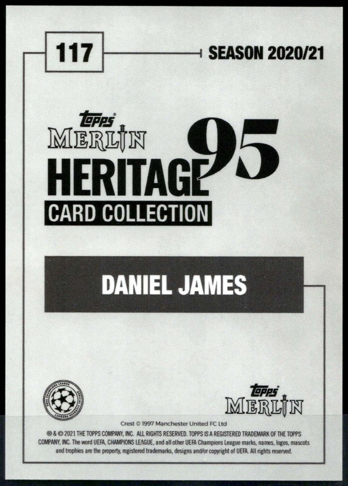 Daniel James 2020-21 Merlin Heritage UEFA Champions League 117
