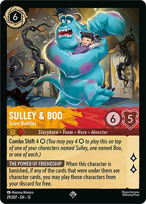 Sulley & Boo - Scare Buddies 13 29/207 Super Rare