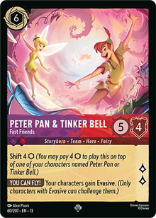 Peter Pan & Tinker Bell - Fast Friends 13 60/207 Super Rare