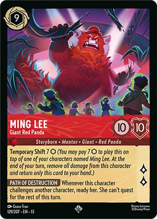 Ming Lee - Giant Red Panda 13 129/207 Super Rare