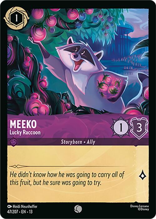 Meeko - Lucky Raccoon 13 47/207 Common